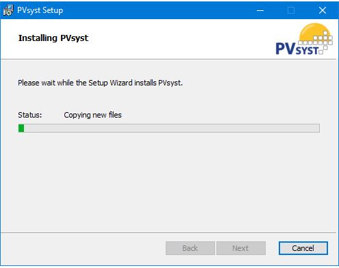 Installing PVSyst files