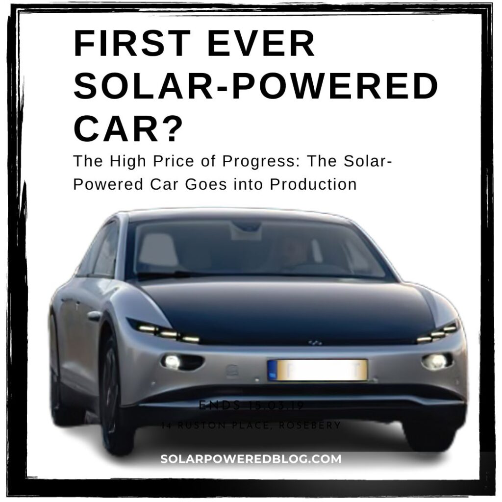 first ever solar-powered car